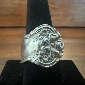 Floral Silver Ring